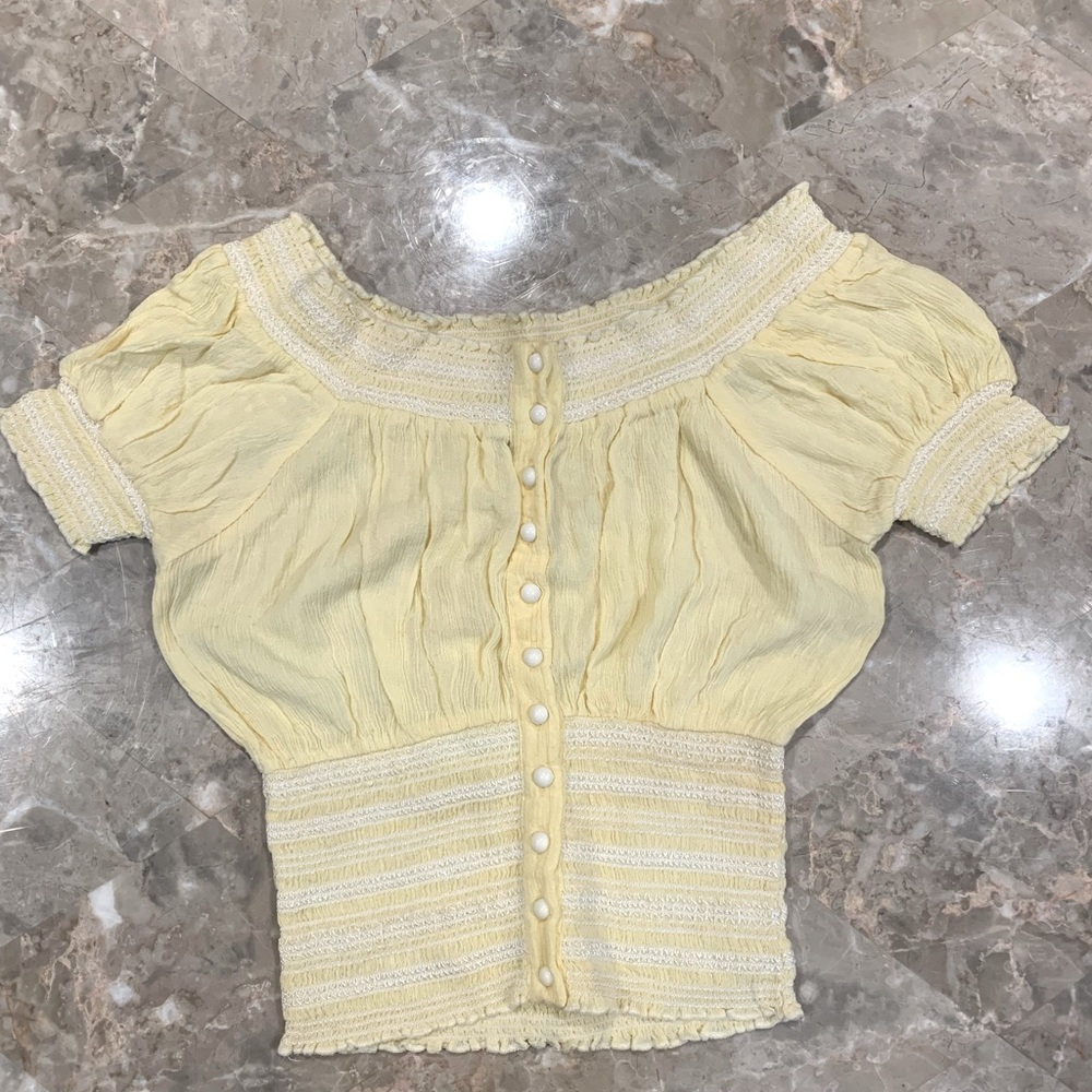 Yellow Country Girl Blouse S